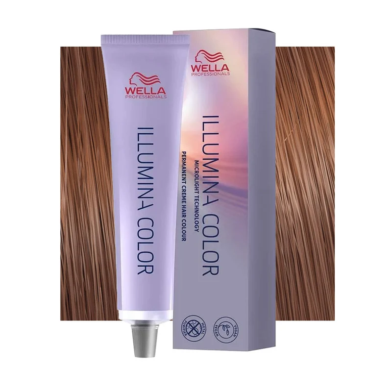 Wella Illumina Color 7/53 Blond Moyen Acajou Doré 60ml - coloration permanente