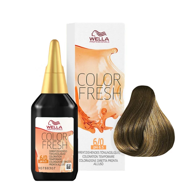 Wella Color Fresh 6/0 Blond Foncé 75ml - rehausseur de couleur sans ammoniac