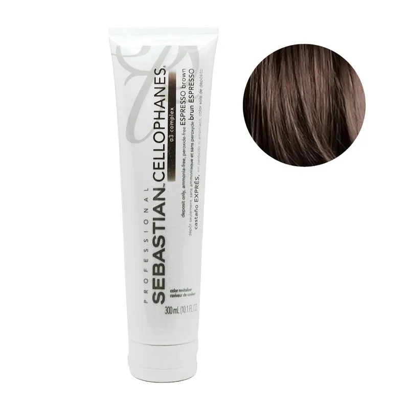 Sebastian Cellophanes Espresso Brown 300ml - masque colorant restructurant