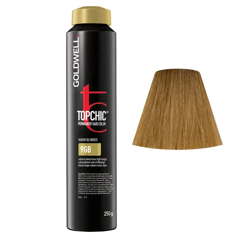 GoldwellTopchic Can W9GB Sahara Blond Beige Très Clair 250gr - coloration permanente en bombe