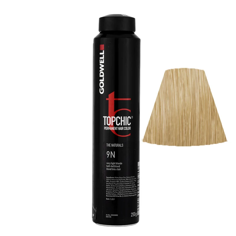 Goldwell Topchic Can 9N Blond Clair 250gr - coloration permanente en bombe
