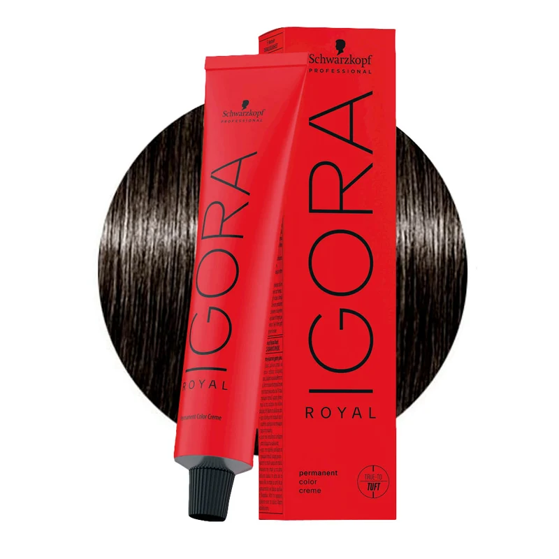 Schwarzkopf Igora Royal 5-13 Marron Clair Cendré Extra Mat 60ml - coloration permanente