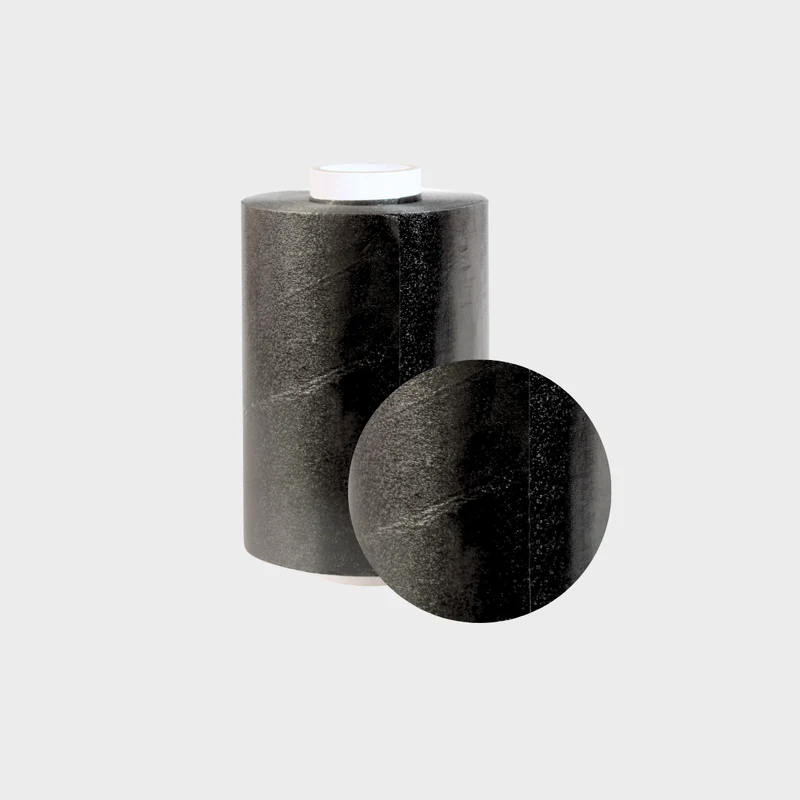 Aluminium gaufré noir 12cm x 65m en 15 microns