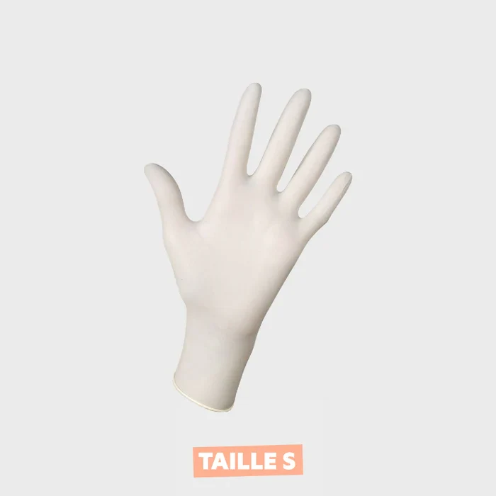 Boîte de 100 Gants Latex - Blanc