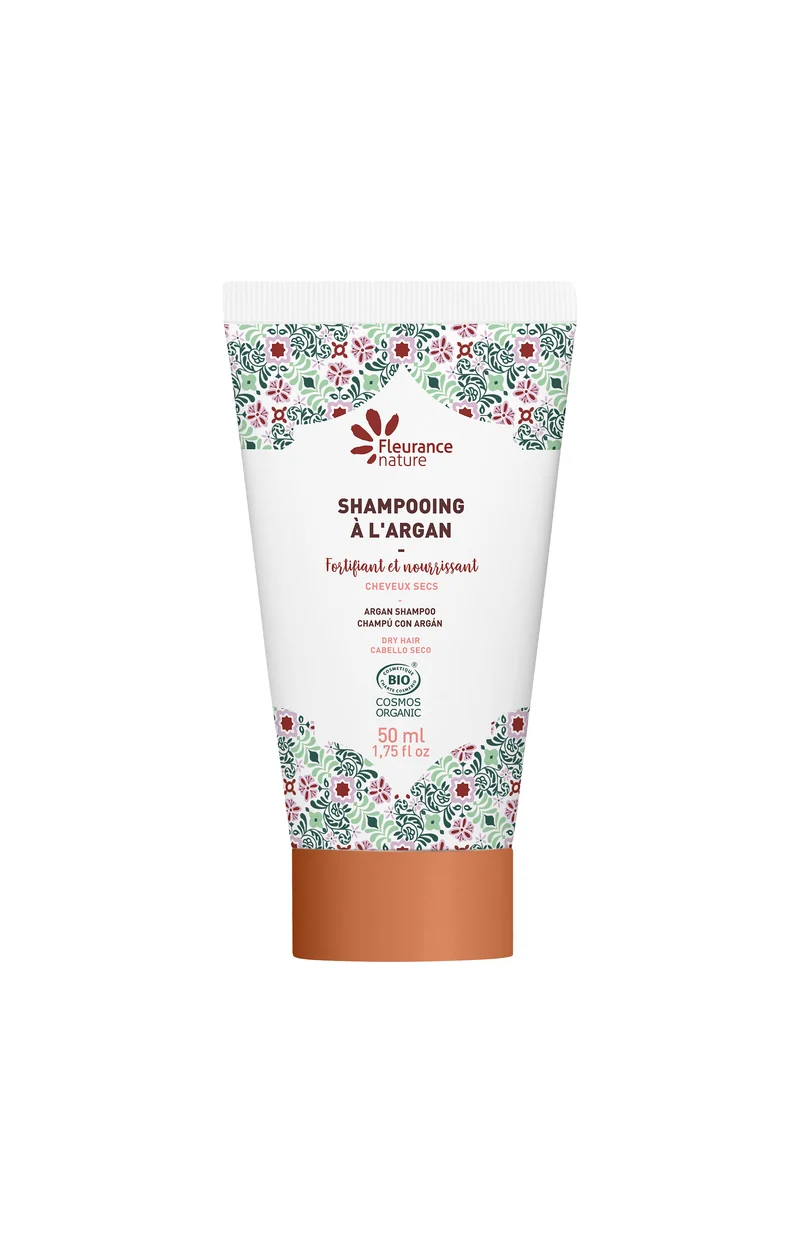Shampoings bio fortifiants & nourrissants - Huile d'argan - Cheveux secs & abîmés - 3 x 50 ml