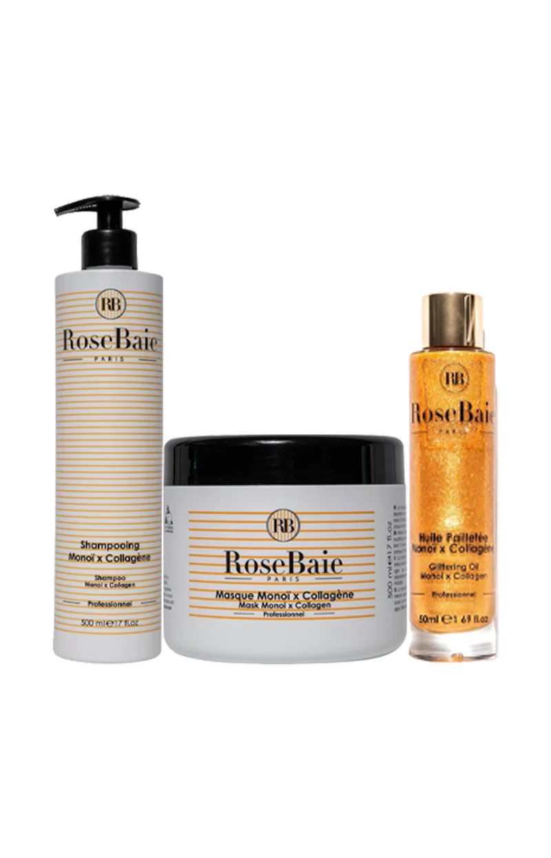 Routine capillaire - Collagène & monoï - 3 produits