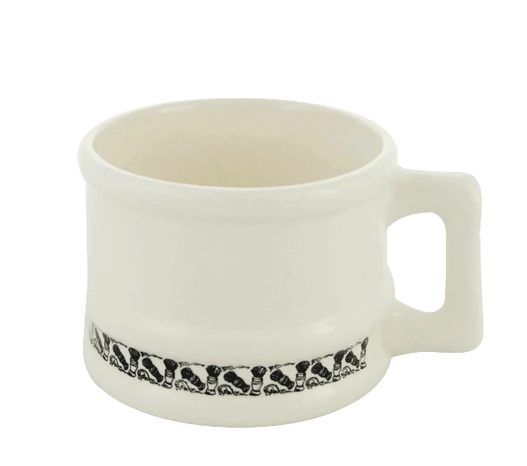 White Ceramic Super Shave Mug - No Logo