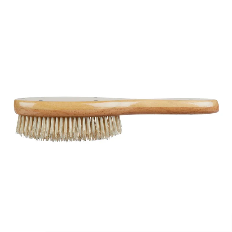Kent Handmade Satinwood Pure White Bristle Oval Hairbrush