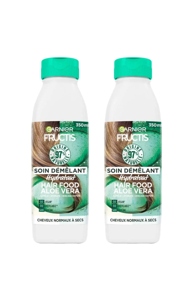 2 soins démêlants - Aloe vera - Cheveux secs - 350 ml