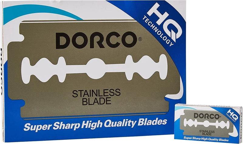 Dorco Double Edge Razor Blade 100ct Blue
