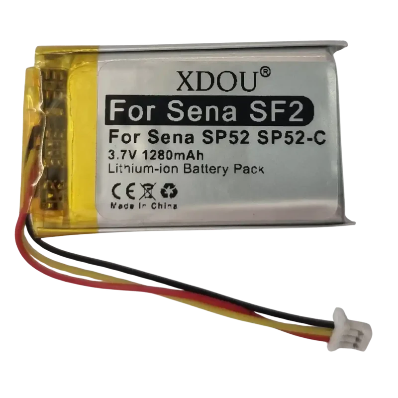 Batterie 3.7v Li-Po 1280mAh pour intercom Sena 3 fils SP52