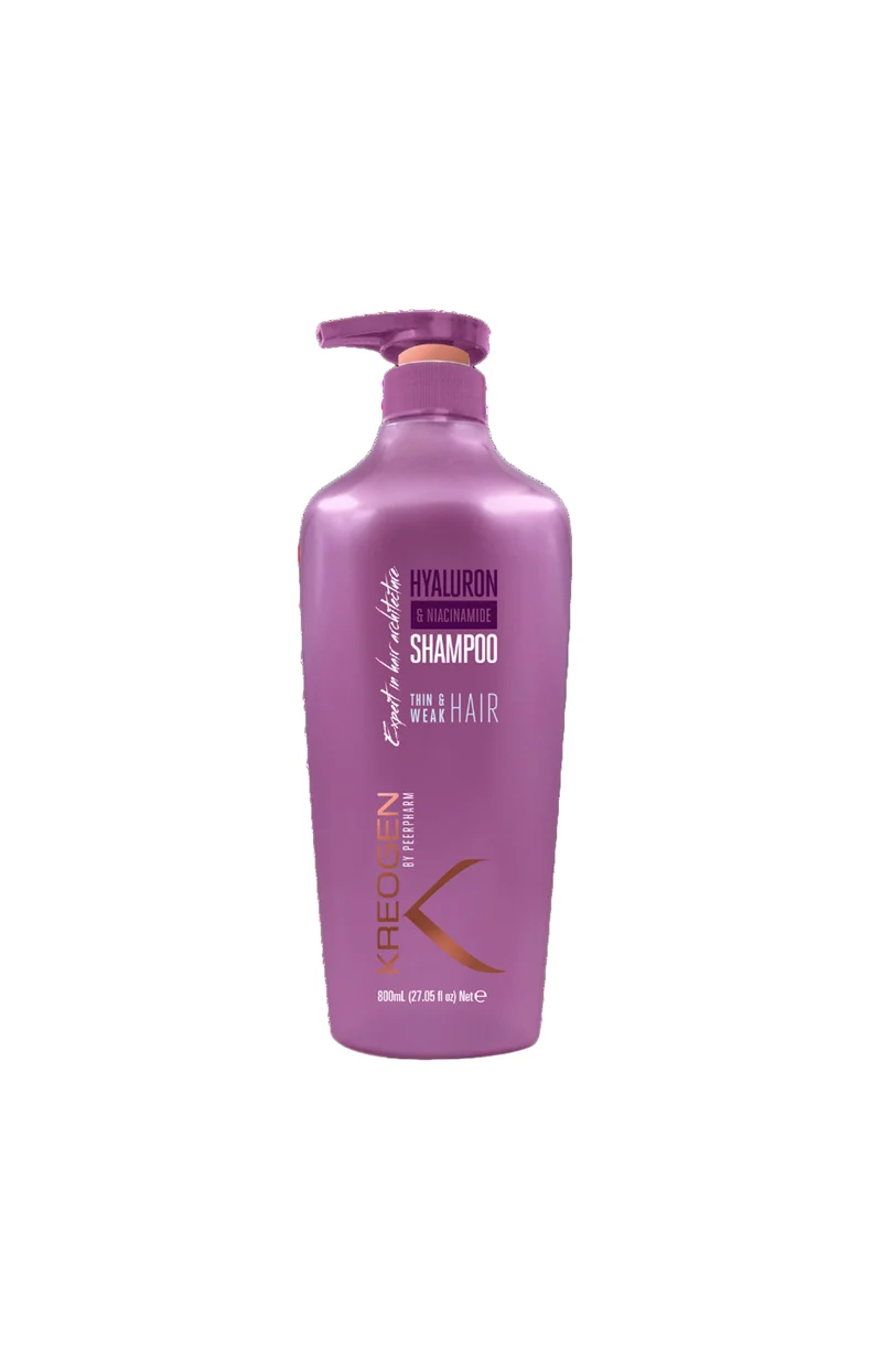 Shampooing fortifiant à l’acide hyaluronique & Niacinamide B3 pour cheveux fins et fragiles