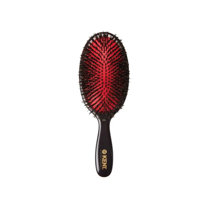 Classic Shine Large Pure Black Bristle Hairbrush