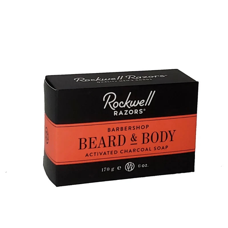 Rockwell Razors Beard & Body Activated Charcoal Soap (Case Pack of 4)
