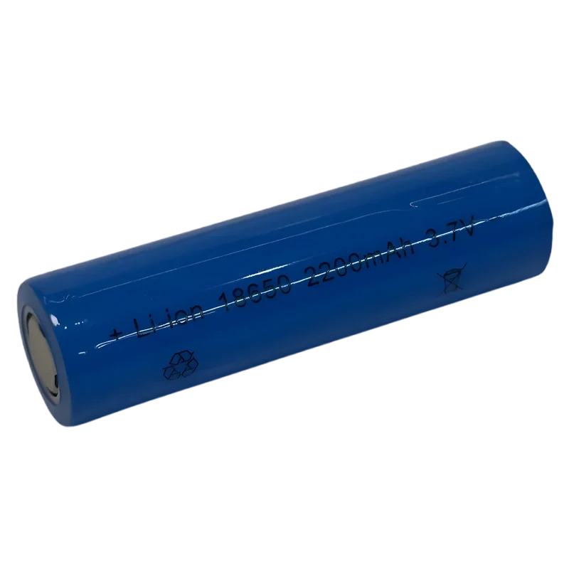 Batterie 18650 pôle positif plat – Li-ion 3.7 V 2200 mAh