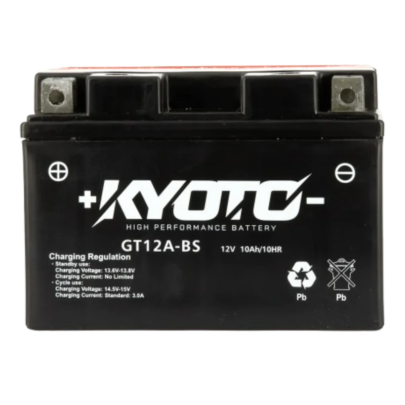 Batterie Moto KYOTO GT12A-BS 12V 10Ah AGM 140A – Sans Entretien avec Pack Acide