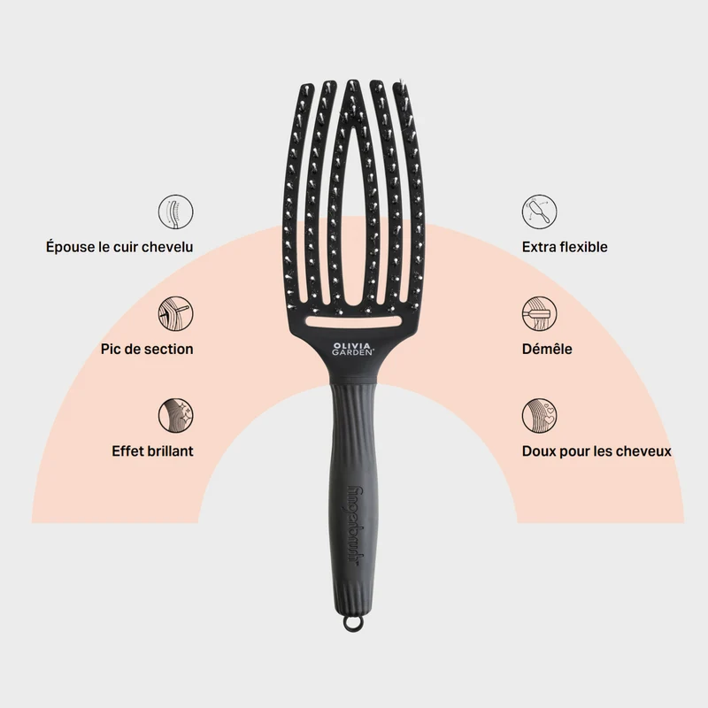 Fingerbrush Noire Medium - OLIVIA GARDEN