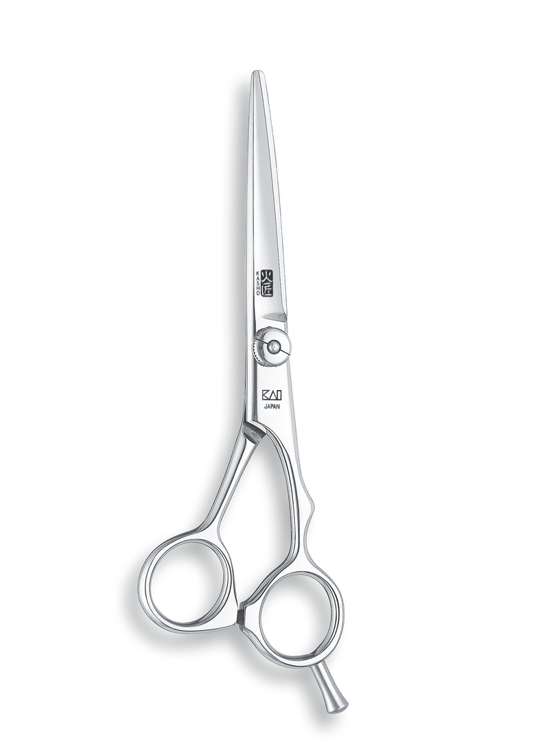 Kasho Japanese 6.0 in. Green Series Shear Premium Stainless Offset Barbershop & Salon Cutting Scissors
