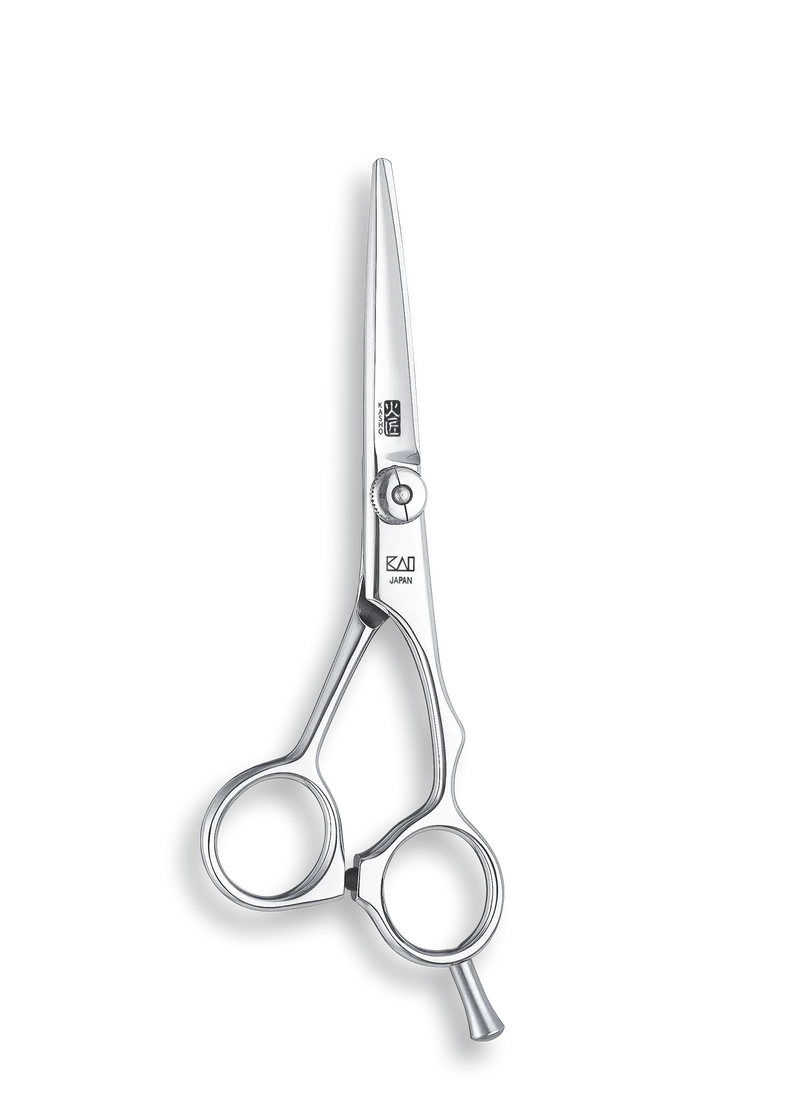 Kasho Japanese 5.5 in. Green Shear Premium Stainless Offset Barbershop & Salon Cutting Scissors