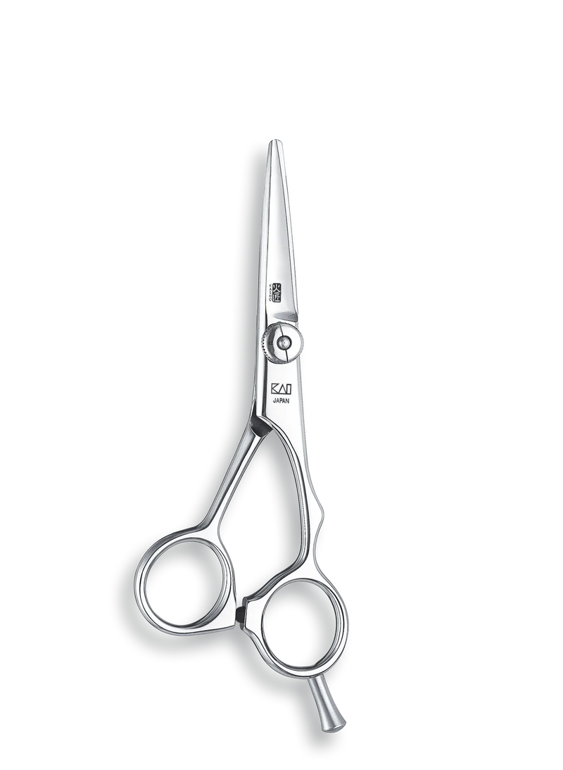 Kasho Japanese 5.0 in. Green Shear Premium Stainless Offset Barbershop & Salon Cutting Scissors