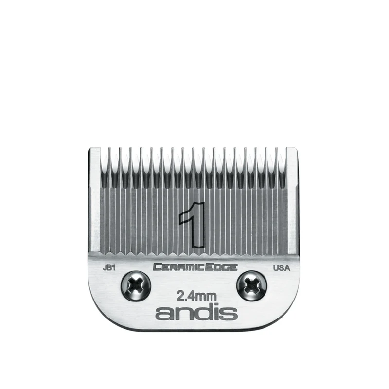 ANDIS Ceramic Edge Detachable Blade, Size 1 - Leaves Hair 3/32 in. - 2.4 mm