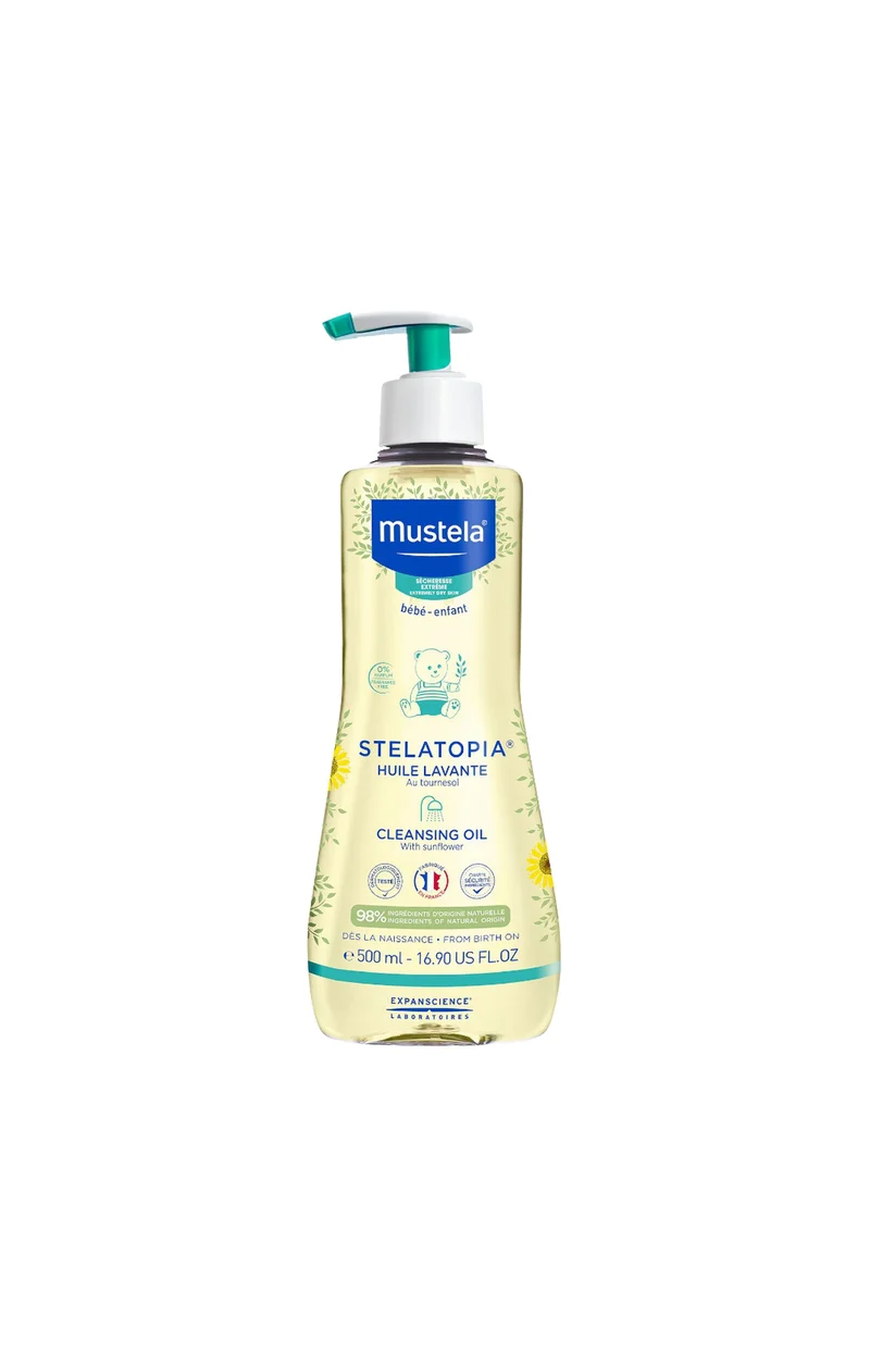 Huile lavante - Tournesol bio - Corps & cheveux - Bébé & enfant - 500 ml
