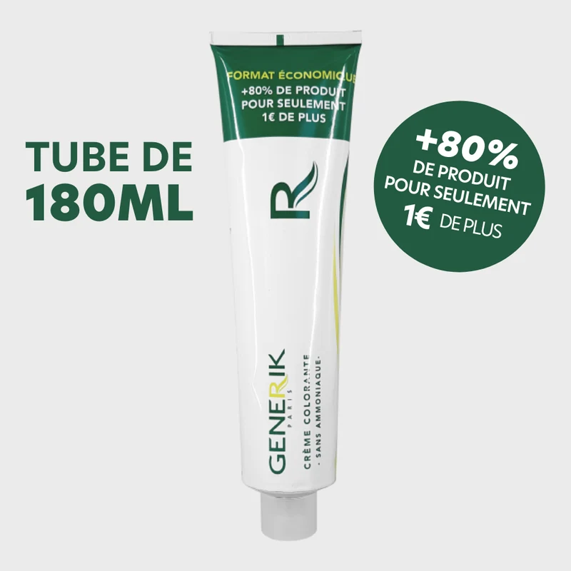 Tubes de 180ml de coloration sans ammoniaque