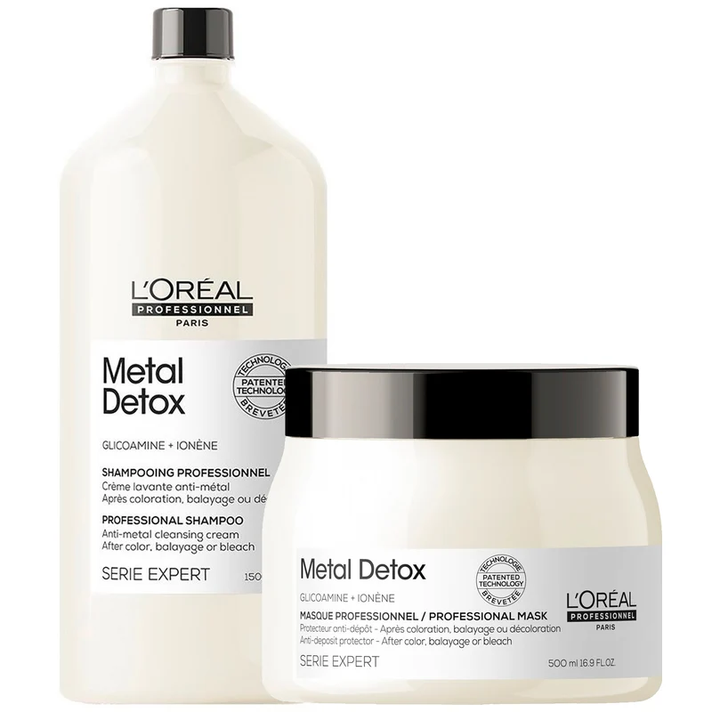 Duo Maxi Shampoing & Masque Metal Detox L'Oréal Professionnel
