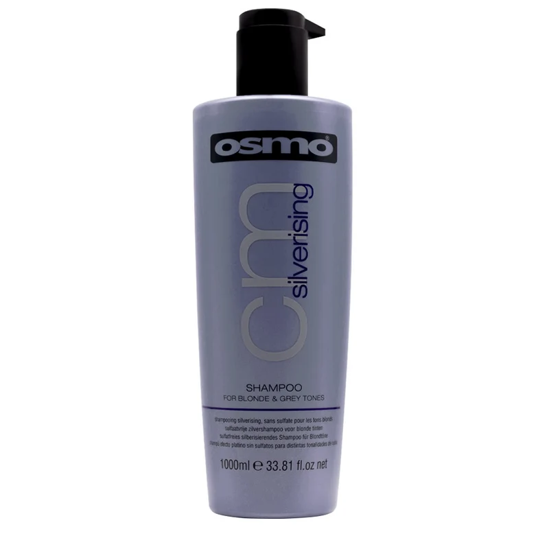 Osmo Colour Mission Silverising Shampoo 1000ml - shampooing anti-jaunissement cheveux blonds et gris