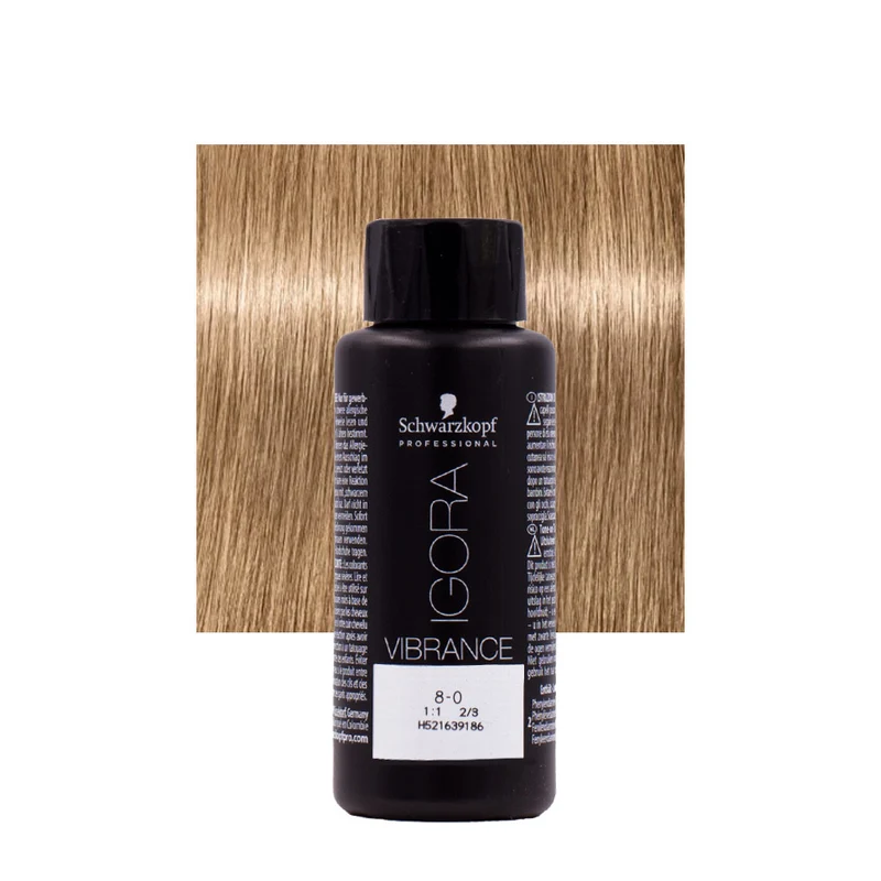 Schwarzkopf Igora Vibrance 8-0 Blond Clair Naturel 60ml - coloration ton sur ton