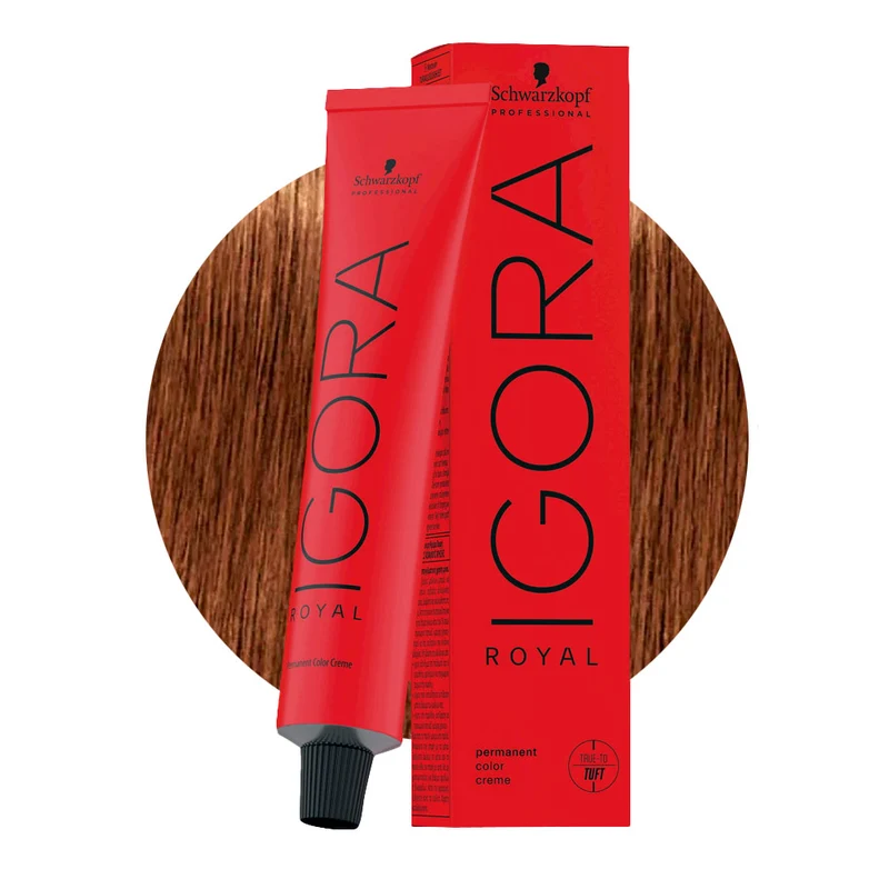 Schwarzkopf Igora Royal 7-76 Blond Moyen Cuivré Chocolat 60ml - coloration permanente