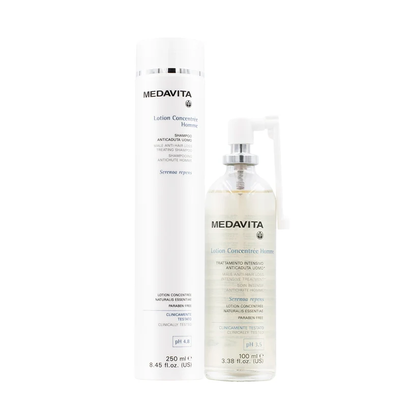 Medavita Cute Lotion Concentrée Homme Anti Hair Loss Treating Shampoo 250ml & cute lotion