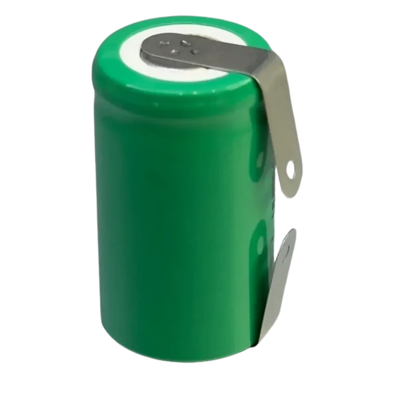 Accu NiMH 1.2V 1100mAh 2/3A à souder – Batterie rechargeable avec languettes assemblage pack