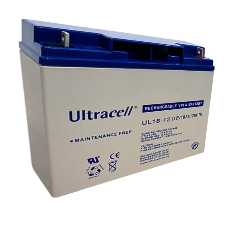 Batterie AGM 12V 18Ah ULTRACELL UL18-12 – VRLA Étanche Bornes M5 F18 – Remplace NP17-12