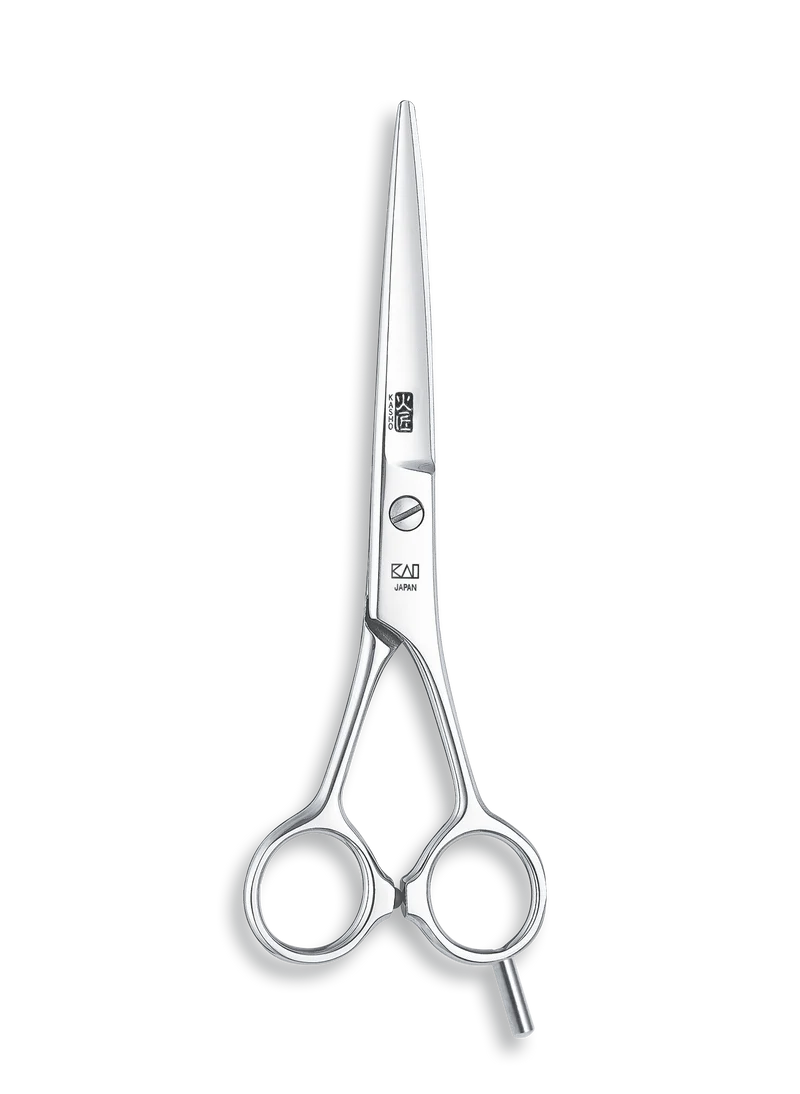 Kasho Japanese 6.0 in. Blue Series Shear Premium Stainless Straight Barbershop & Salon Cutting Scissors