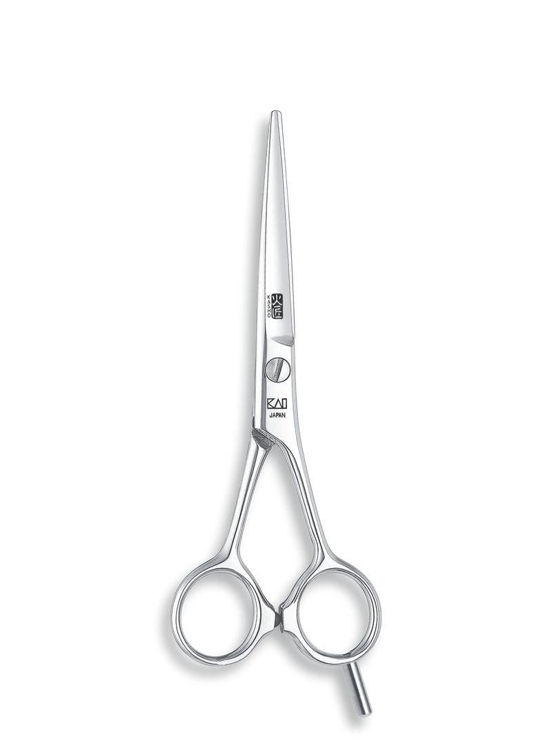 Kasho Japanese 5.5 in. Blue Series Shear Premium Stainless Straight Barbershop & Salon Cutting Scissors