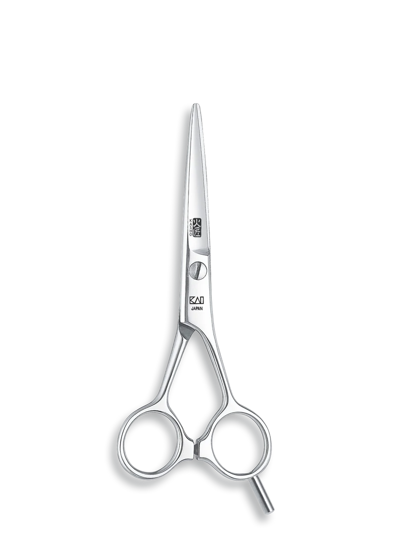 Kasho Japanese 5.0 in. Blue Series Shear Premium Stainless Straight Barbershop & Salon Cutting Scissors