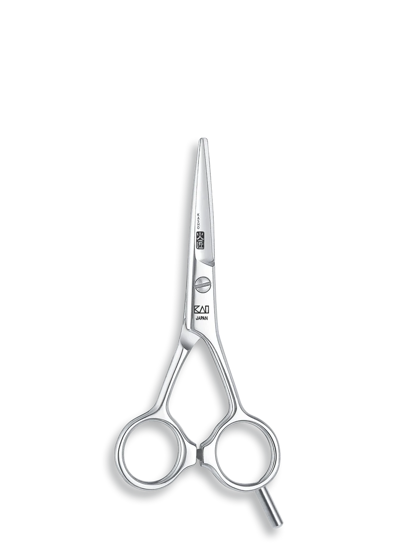 Kasho Japanese 4.5 in. Blue Series Shear Premium Stainless Straight Barbershop & Salon Cutting Scissors
