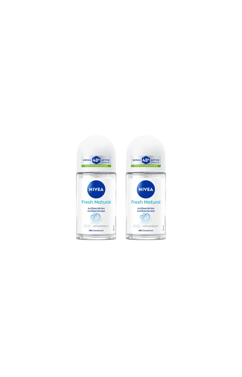 2 déodorants bille - Fresh Natural 48 h - 50 ml