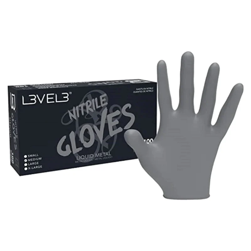 NITRILE GLOVES - SILVER