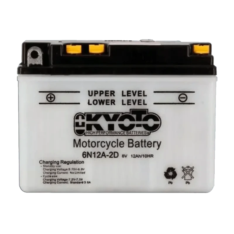 Batterie Moto KYOTO 6N12A-2D 6V 12Ah – Conventionnelle