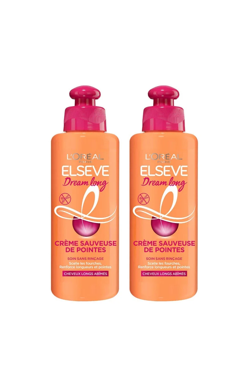2 crèmes sauveuse de pointes - Ricin & vitamines - Cheveux longs & abîmés - 200 ml