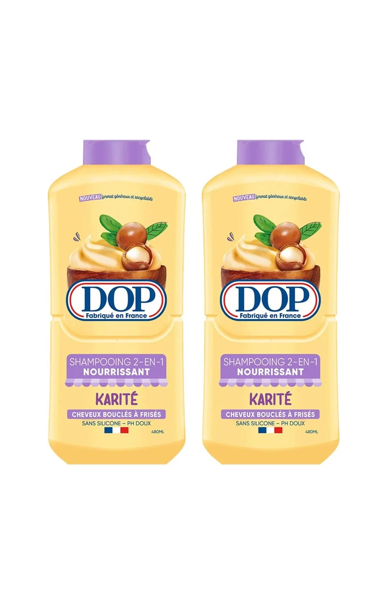 2 shampoings 2-en-1 - Karité - 480 ml