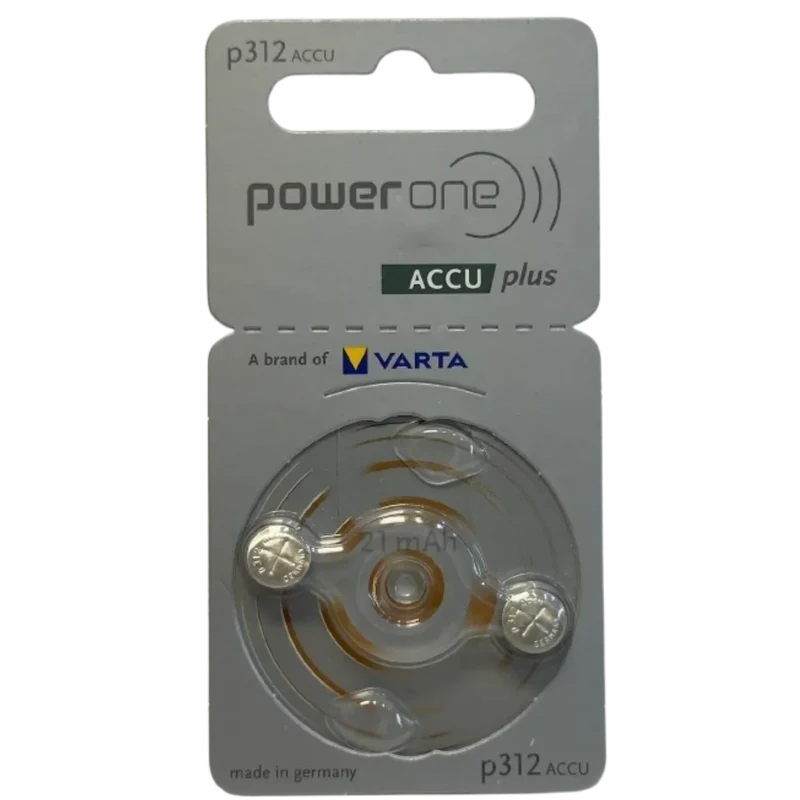 Batteries auditives P312 PR41 NiMH 1.2V rechargeables x2