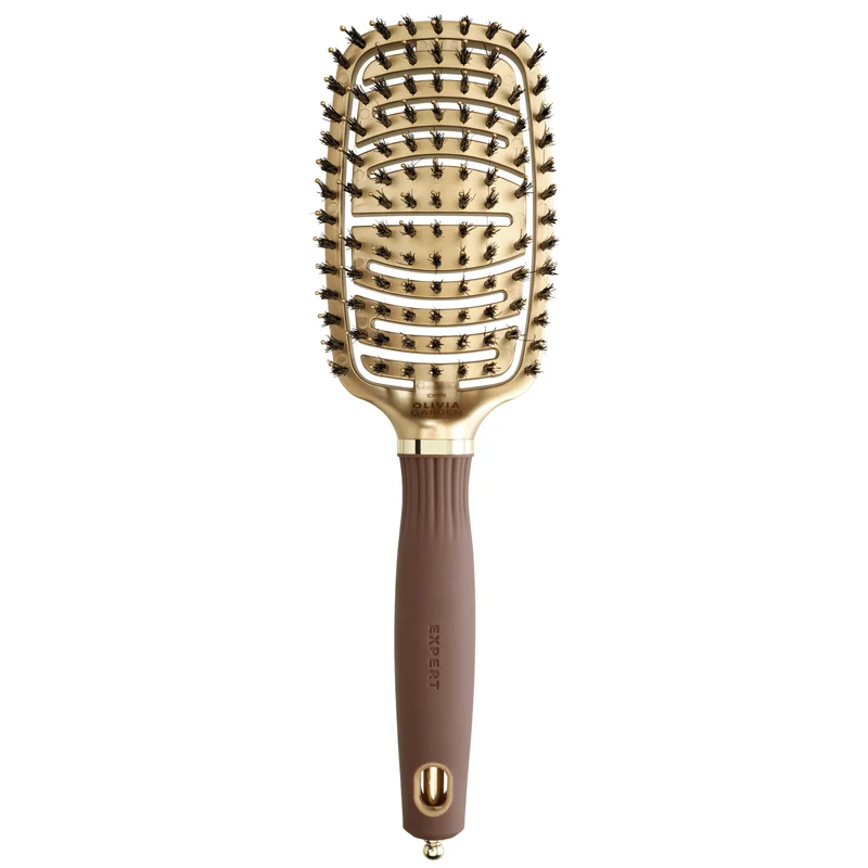 Brosse Démêlante Olivia Garden Expert Care Flex Nylon + Sanglier