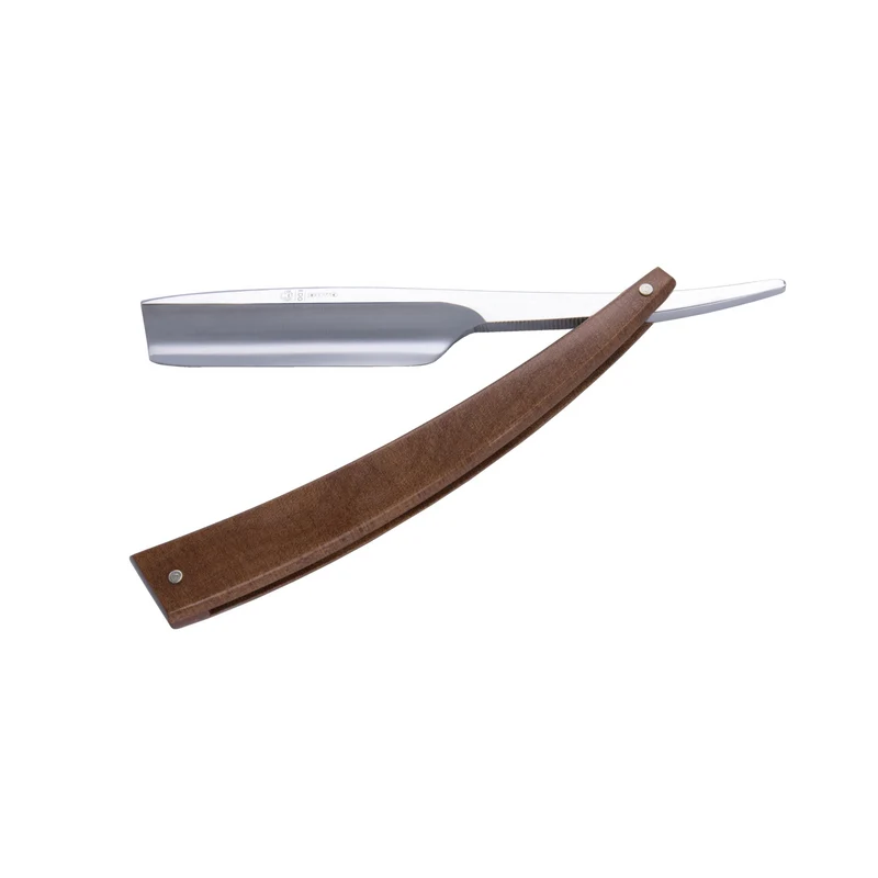 DV-8009143, Dovo Straight Razor EDO, 5/8â€, carbon, 1/1 full hollow, Ultra compressed beech wood
