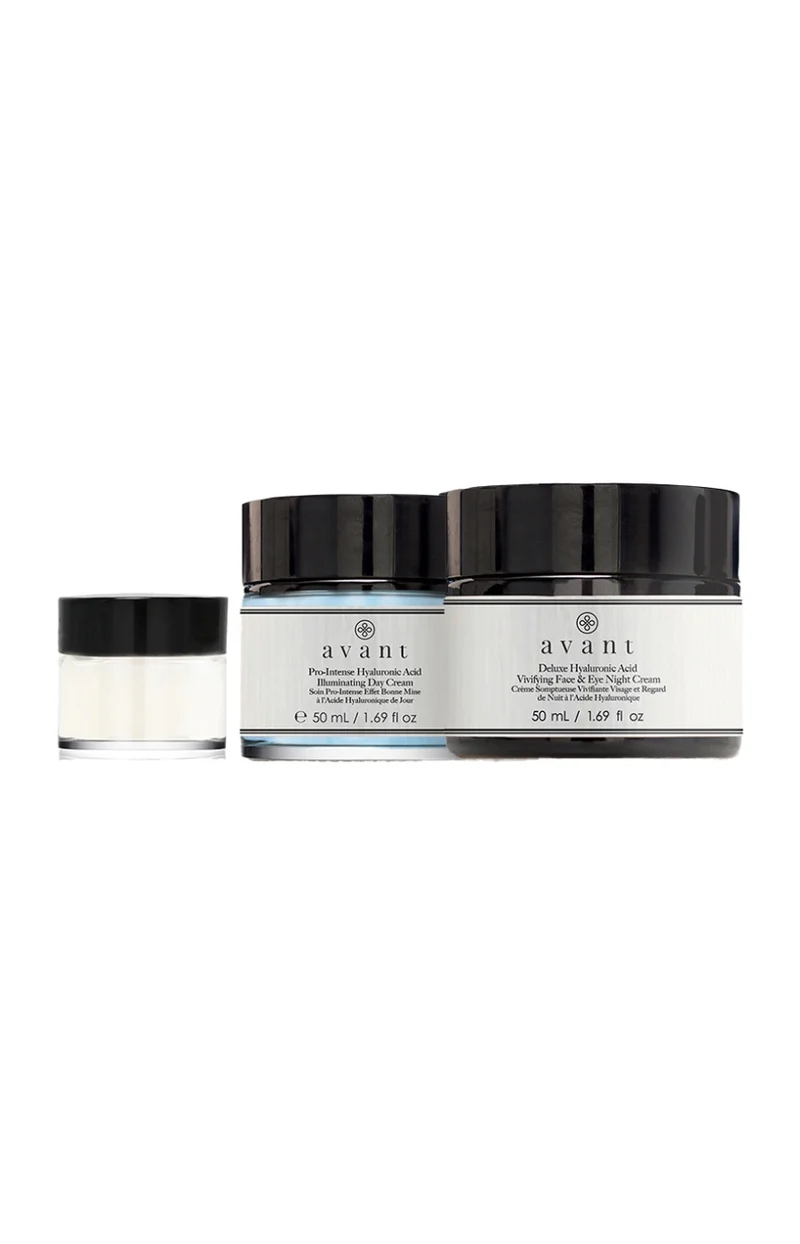 Routine hydratante en 3 étapes - Acide hyaluronique - Visage & yeux - 3 produits