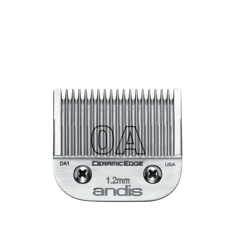Andis Size 0A Blade, Ceramic Edge - Leaves Hair - 3/64 in. - 1.2 mm