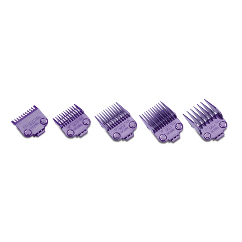 ANDIS Nano Silver 2-Magnet Attachment 5-Combs, Small, Sizes: 1/16 in., 1/8 in., 1/4 in., 3/8 in., 1/2 in.