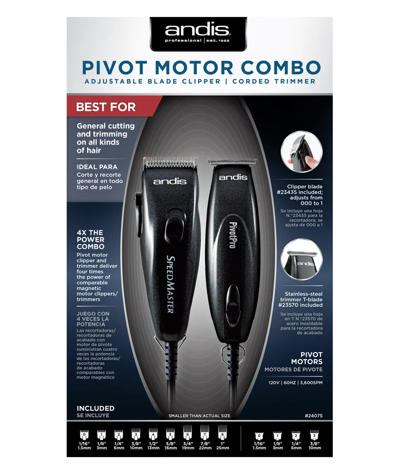 ANDIS Pivot Motor Combo (Black)